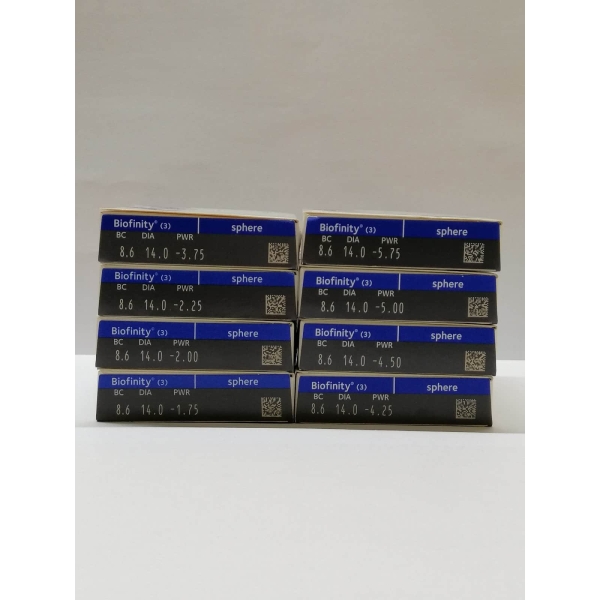 Contact lenses - Biofinity Monthly 3 Contac Lenses Cooper Vision BC 8.6 DIA 14.0 - Image 2
